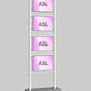 Freistendes LED Acryl- Werbetafel Schaufensterdisplay