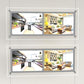 LED Acryl Postertaschen Querformat mit 2xDIN A4 - komplettes Kit